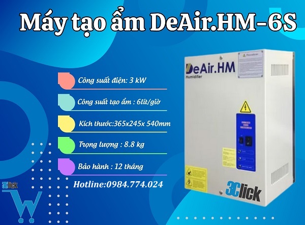 Máy tạo ẩm DeAir. HM-6S