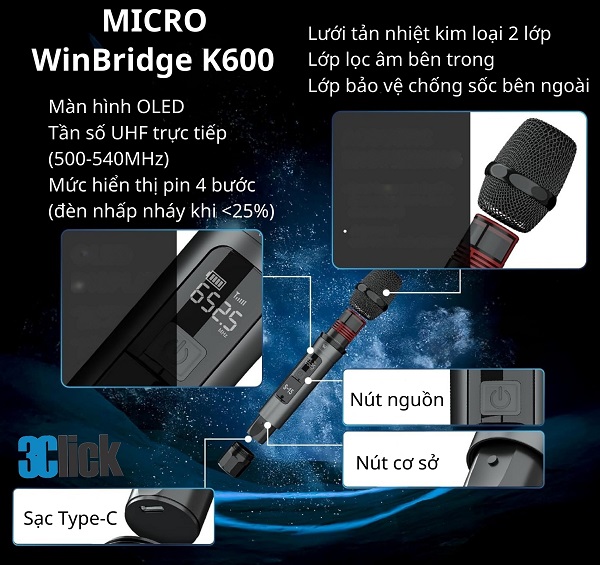 Loa di động WinBridge K600