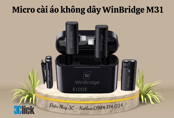 Micro cài áo không dây WinBridge M31