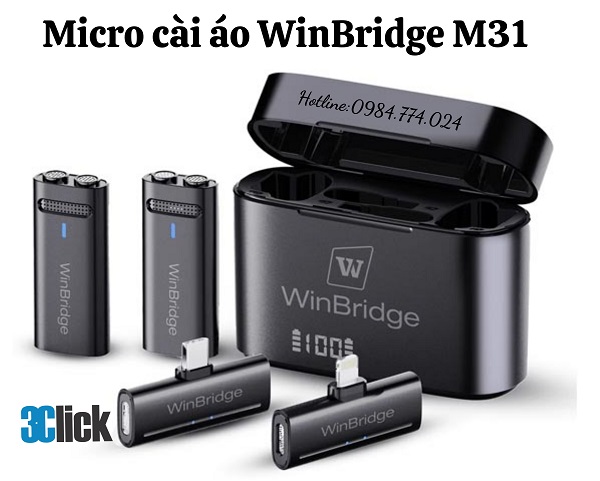 Micro cài áo không dây WinBridge M31
