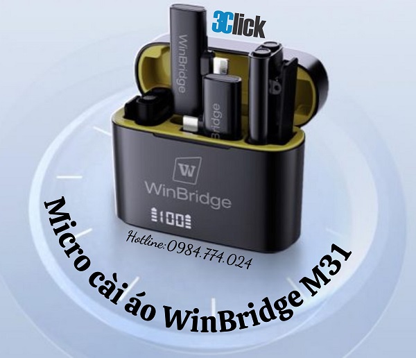 Micro cài áo không dây WinBridge M31