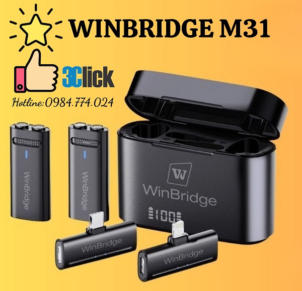 Micro cài áo không dây WinBridge M31