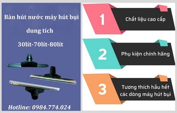 Bàn hút nước cho máy hút bụi