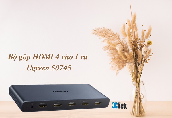 Bộ gộp HDMI 4 vào 1 ra Ugreen 50745