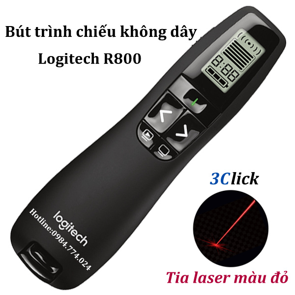 Bút trình chiếu Logitech R800 - Tia laser đỏ