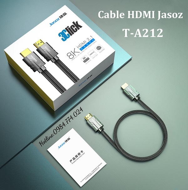 Cáp HDMI 2m 8K Jasoz T-A212