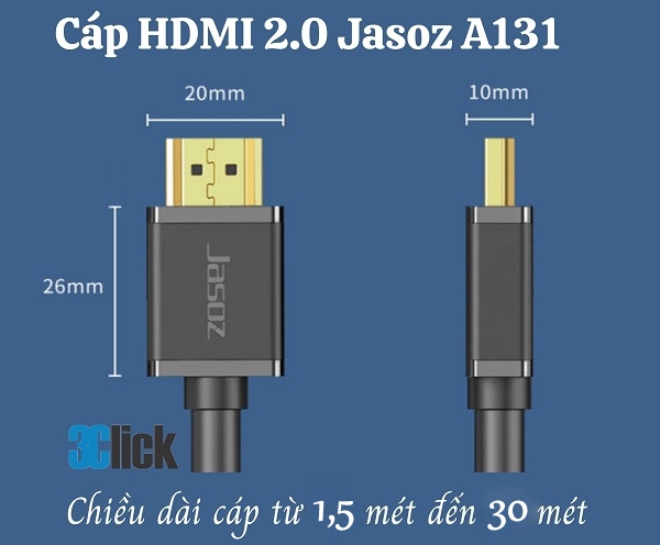 Cáp HDMI 2.0 Jasoz T-A288
