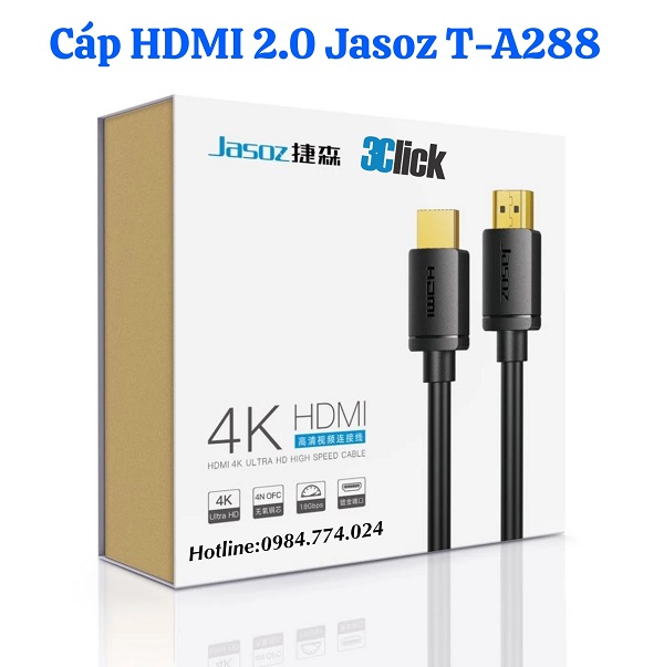 Cáp HDMI 2.0 Jasoz T-A288