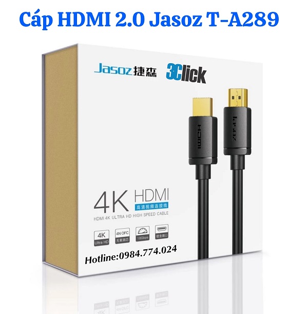 Cáp HDMI 2.0 Jasoz T-A289