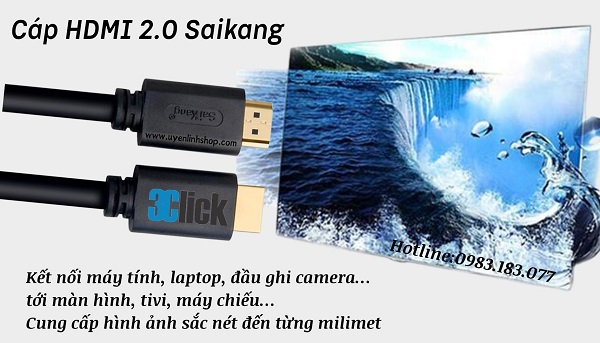 Dây cáp HDMI 2.0 Saikang 40m