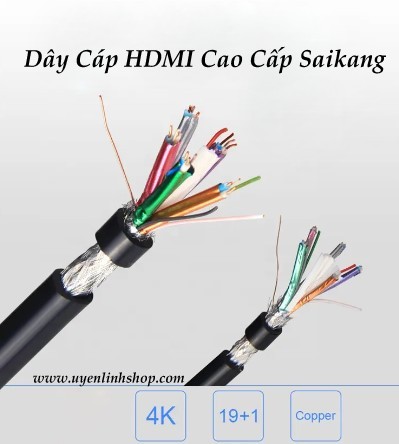 Dây cáp HDMI 2.0 Saikang 10m