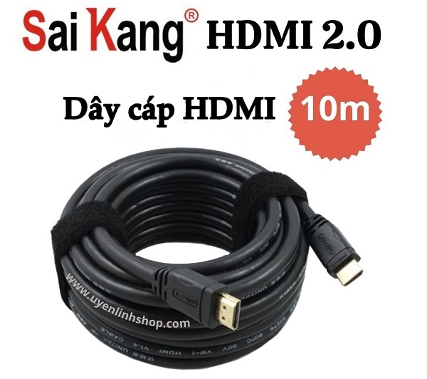 Dây cáp HDMI 2.0 Saikang 10m