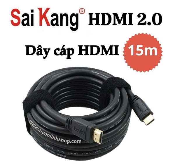 Dây cáp HDMI 2.0 Saikang 15m