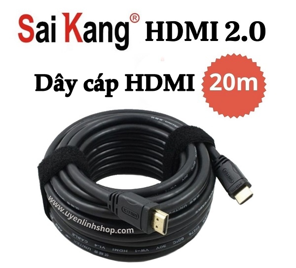 Dây cáp HDMI 2.0 Saikang 20m