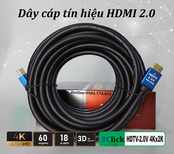 Dây cáp HDMI 2.0 dài 20m