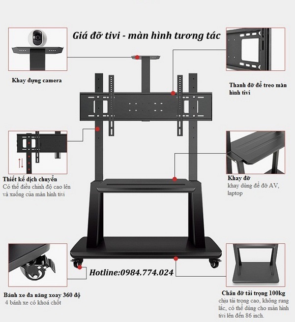 Giá đỡ màn hình tương tác FT - L