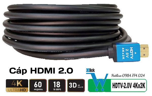 Dây cáp HDMI 2.0 dài 20m