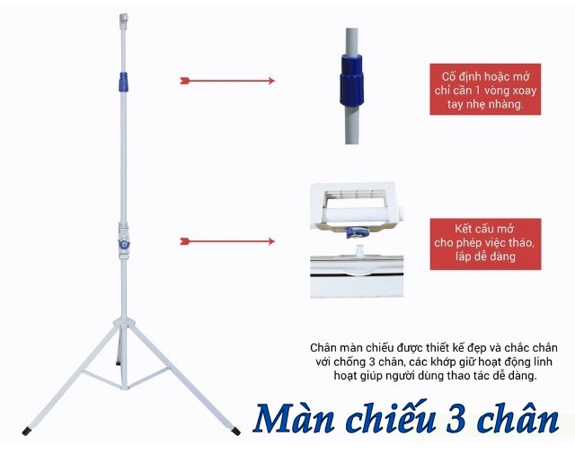 Màn chiếu 3 chân 120 inch (2m44 x 1m83)