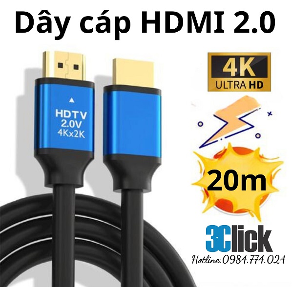 Dây cáp HDMI 2.0 dài 20m