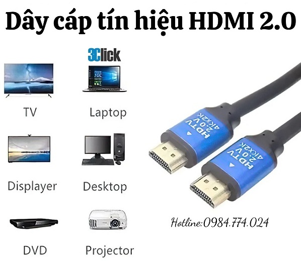 Dây cáp HDMI 2.0 dài 10m