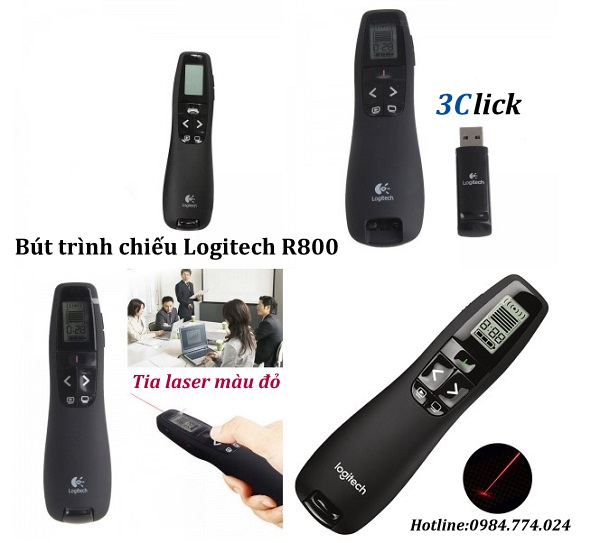 Bút trình chiếu Logitech R800 - Tia laser đỏ