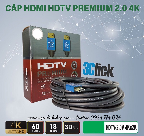 Dây cáp HDMI 2.0 dài 20m