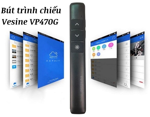 Bút trình chiếu Vesine VP470G - Tia laser xanh