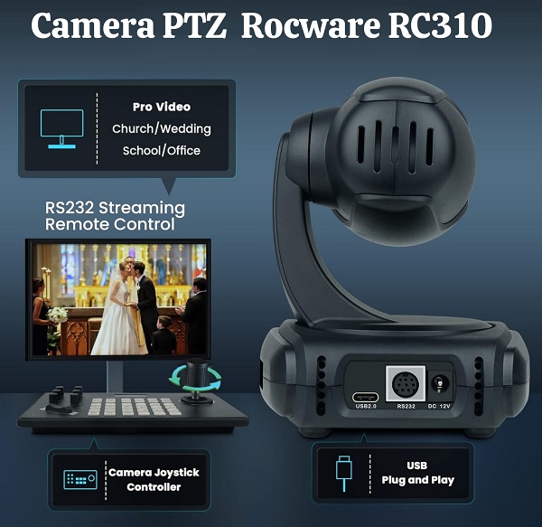 Camera họp trực tuyến Rocware RC310