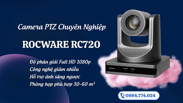 Camera họp trực tuyến Rocware RC720