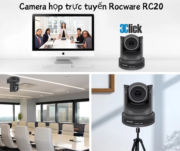 Camera họp trực tuyến Rocware RC20