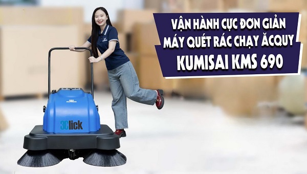 Máy quét rác đẩy tay Kumisai KMS 690