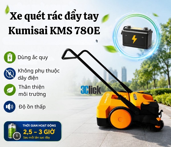 Máy quét rác đẩy tay Kumisai KMS 780E