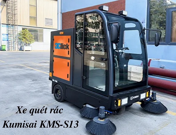 Xe quét rác ngồi lái Kumisai KMS-S13