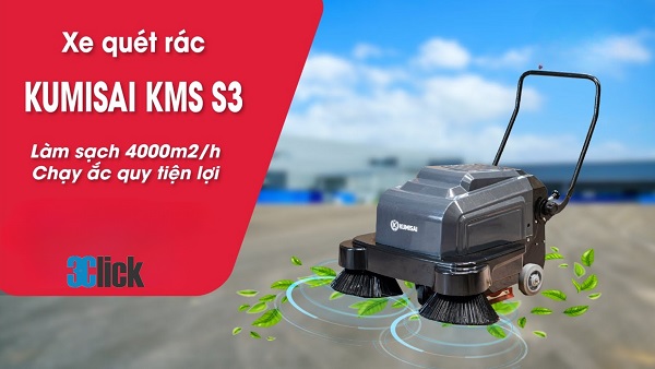 Máy quét rác đẩy ray Kumisai KMS-S3