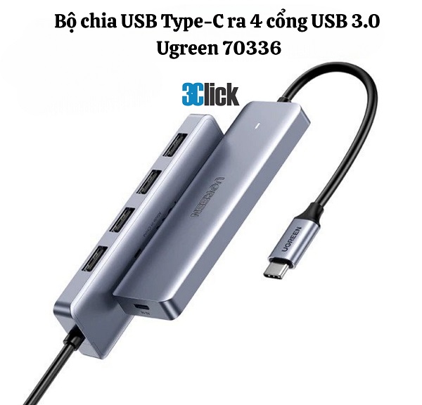 Bộ chia USB Type-C 4 cổng Ugreen 70336