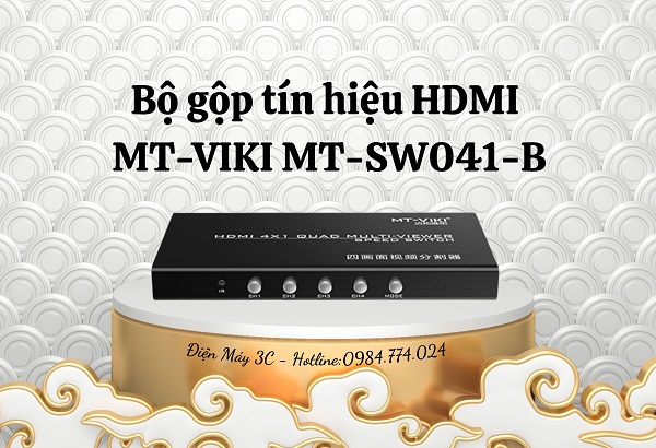 Bộ gộp tín hiệu HDMI MT-VIKI MT-SW041-B