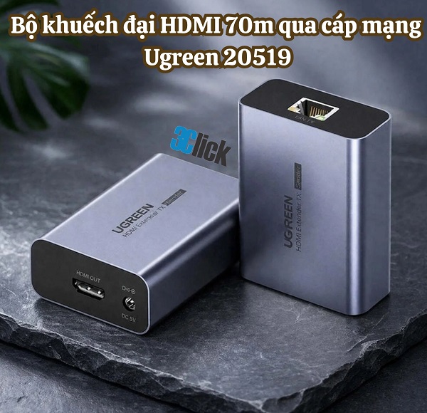 Bộ kéo dài HDMI qua cáp mạng Ugreen 20519