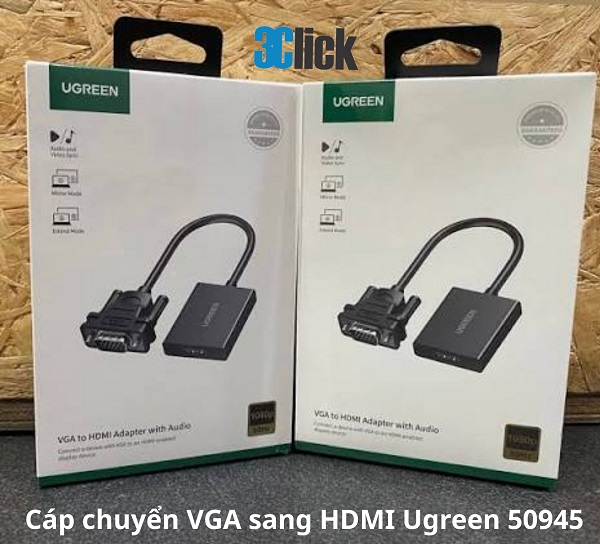 Cáp Chuyển VGA Sang HDMI Ugreen 50945