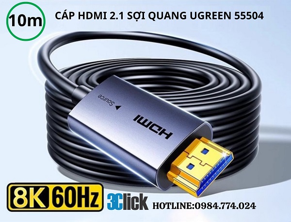 Cáp HDMI 2.1 dài 10m Ugreen 55504