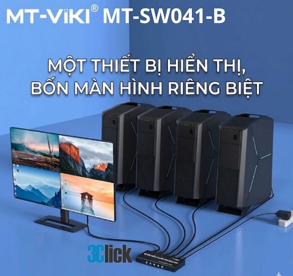 Bộ gộp tín hiệu HDMI MT-VIKI MT-SW041-B