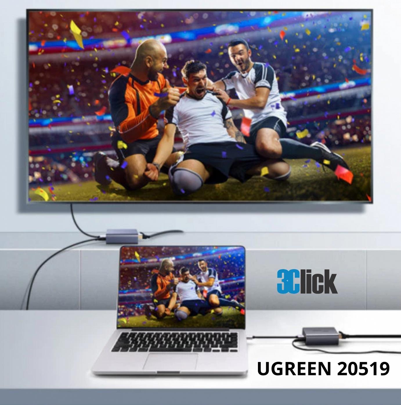 Bộ kéo dài HDMI qua cáp mạng Ugreen 20519
