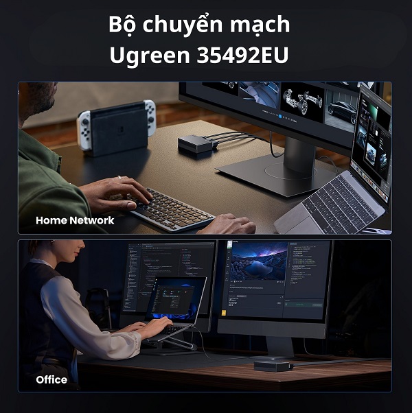 Bộ chuyển mạch mạng Gigabit 5 cổng Ugreen 35492EU