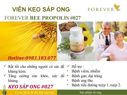 Viên Keo Sáp Ong Forever Bee Propolis