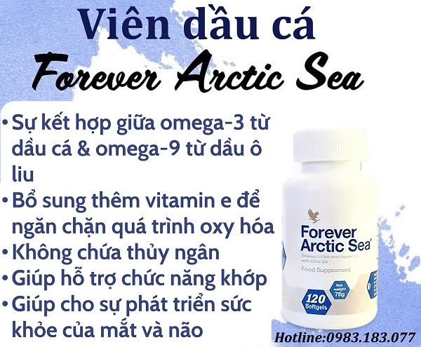 Viên dầu cá Forever Arctic Sea