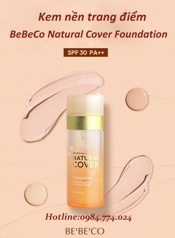 Kem nền trang điểm BeBeCo Natural Cover Foundation