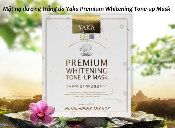 Mặt nạ dưỡng da Yaka Premium Whitening Tone-up Mask